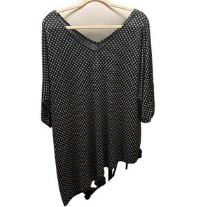 Lane Bryant Asymmetrical Top size 14/16 One sleeve cold shoulder.